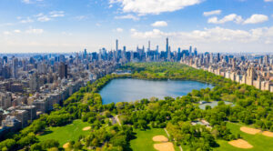 Aerial,View,Of,The,Central,Park,In,New,York,With