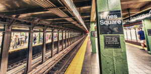 Times,Square,Subway,Station,Interior,,New,York,City.